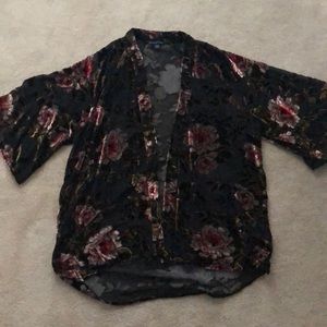 Velvet Floral Kimono